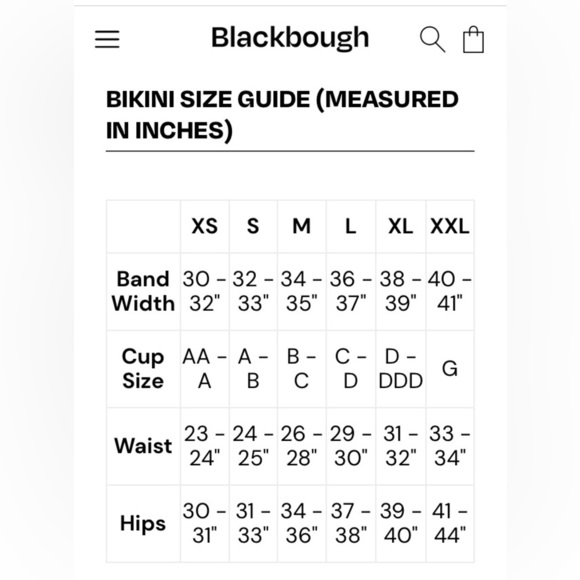 NWT Blackbough Bikini bottom black/white print - XL - Picture 10 of 10